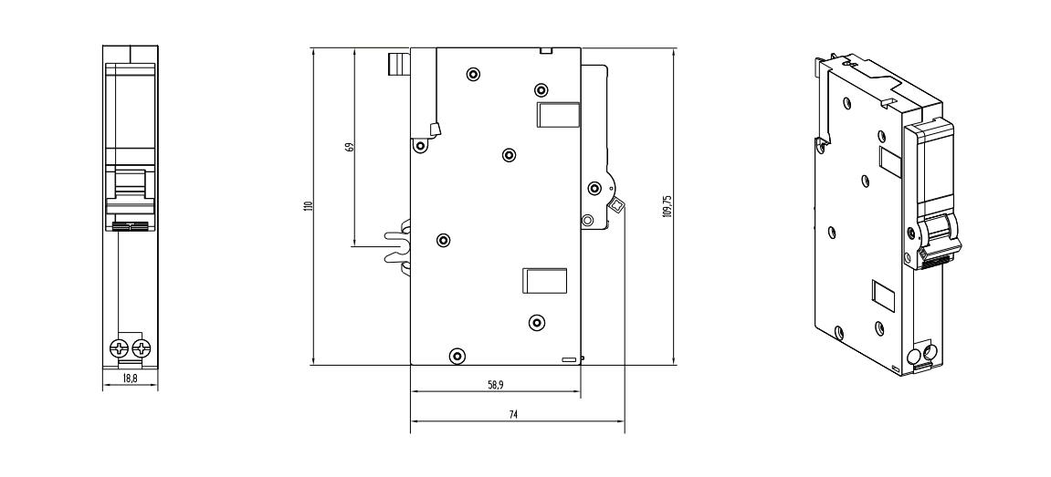 EBS2BLP Dimensions