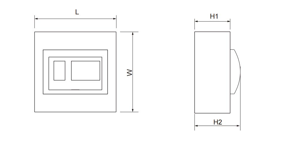 EBS2DP Dimensions