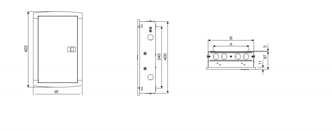 EBST2 Three phase Dimension