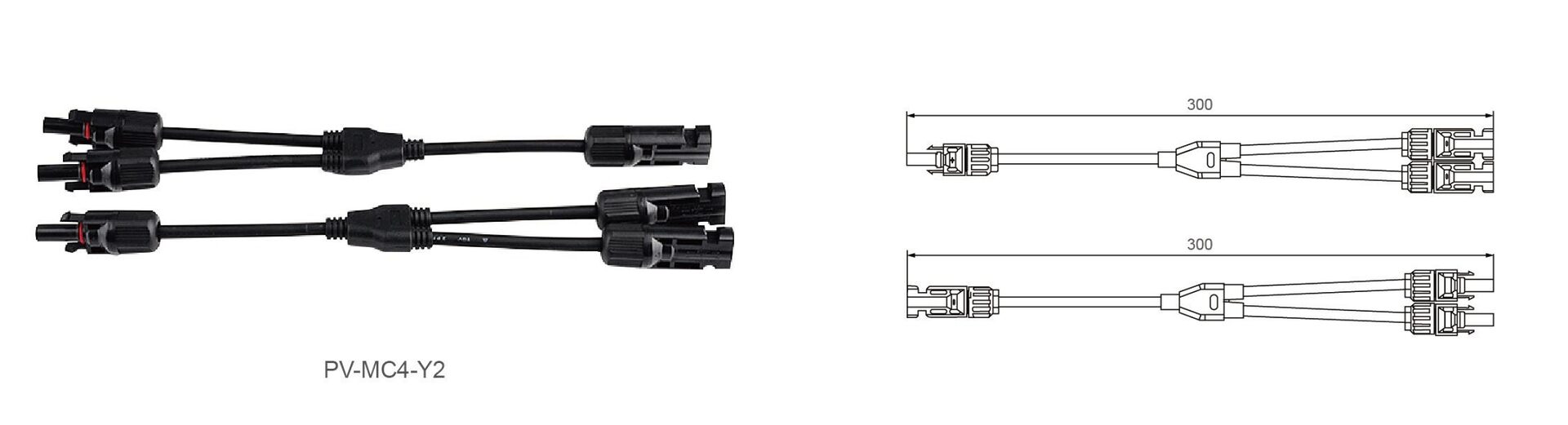 PV-MC4Y2 Photovoltaic DC connector Dimension