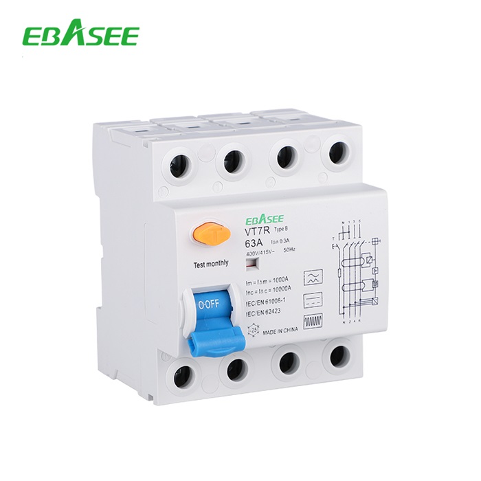 VT7R 2P Residual Current Circuit Breaker type B RCCB RCD ELCB