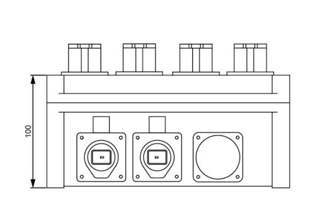 Industrial Socket Box dimension