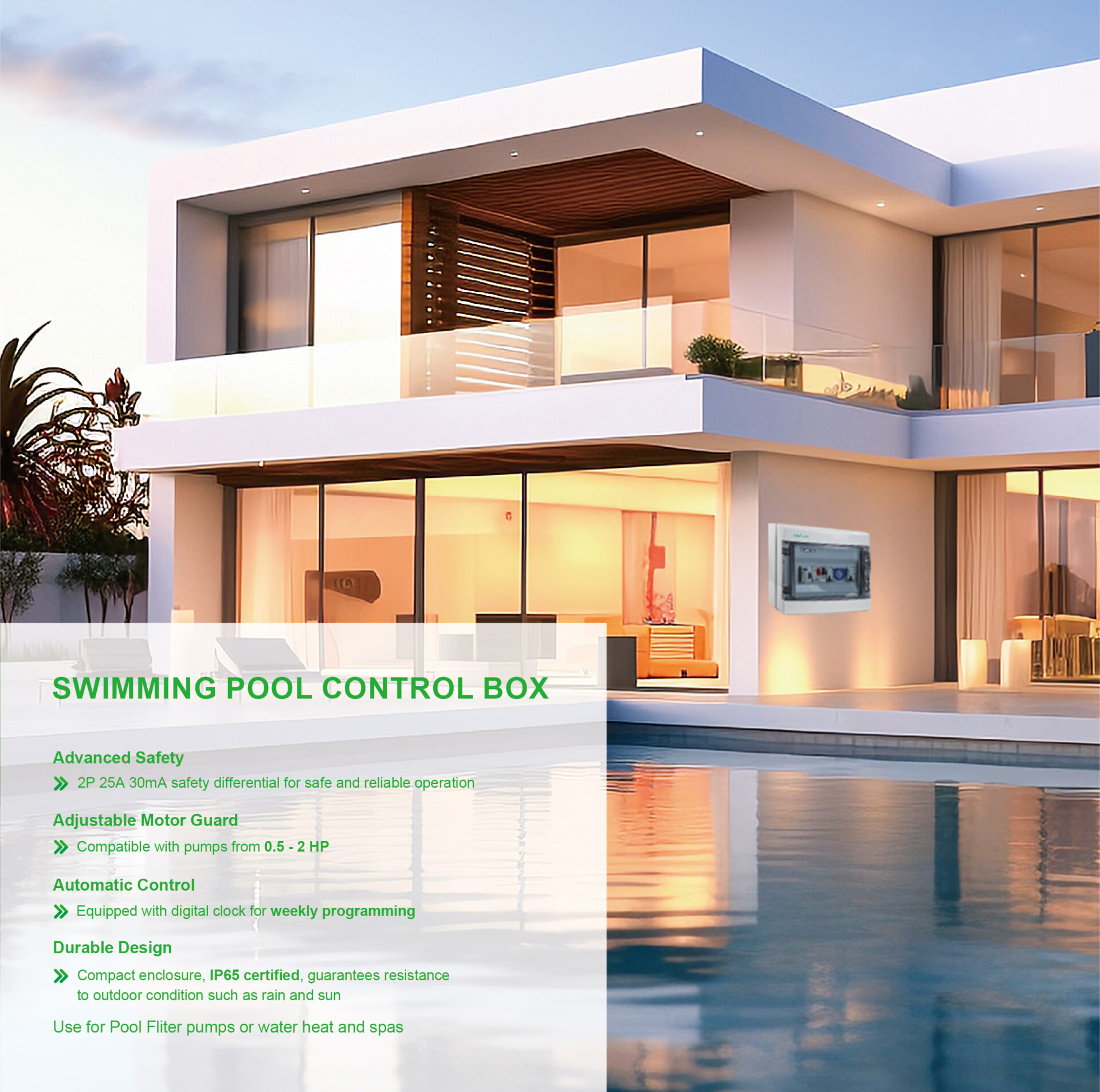 Electrical Panel for Swimming Pools